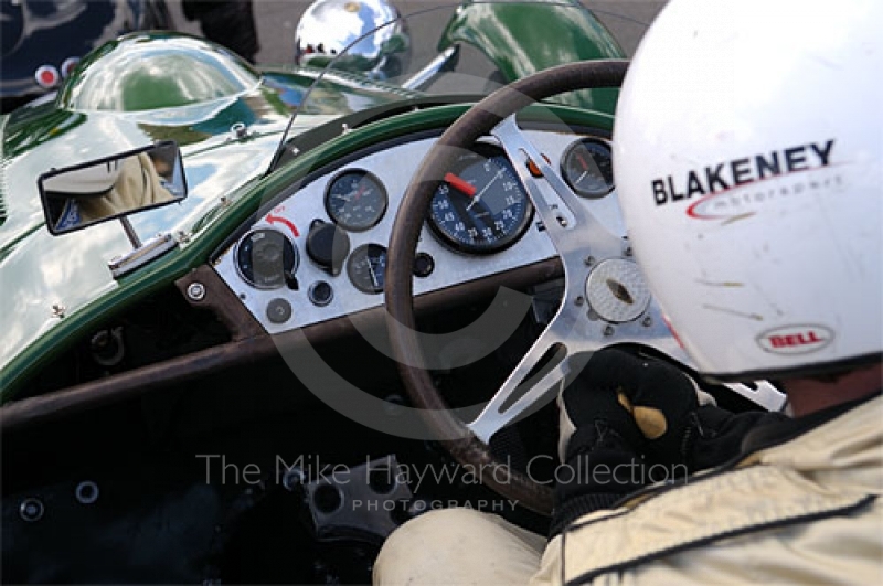 Patrick Blakeney-Edwards, 1954 Frazer Nash Sebring, in the paddock ahead of the RAC Woodcote Trophy, Silverstone Classic 2009.