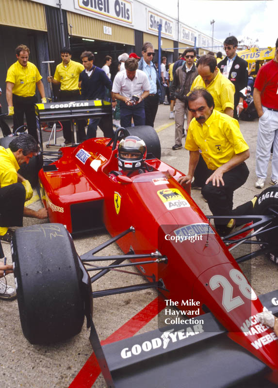 Gerhard Berger, Ferrari F187, British Grand Prix, Silverstone, 1987
