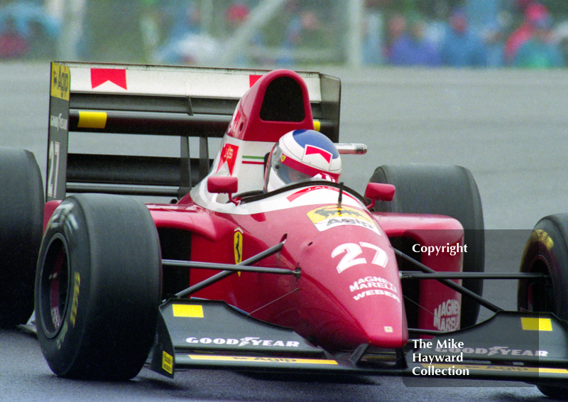 Jean Alesi, Ferrari F93A, European Grand Prix, Donington, 1993