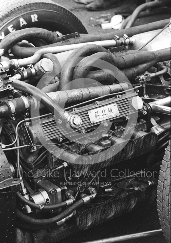 BRM H16 engine, Silverstone, British Grand Prix, Brands Hatch, 1967.
