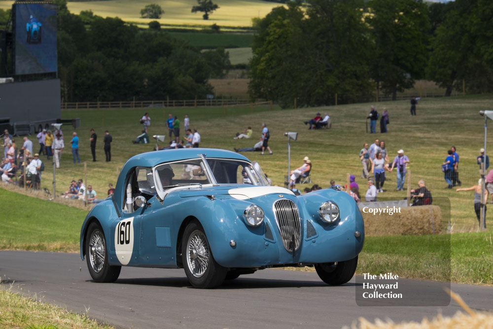 Guy Broad, Jaguar XK120, Chateau Impney Hill Climb 2015.
