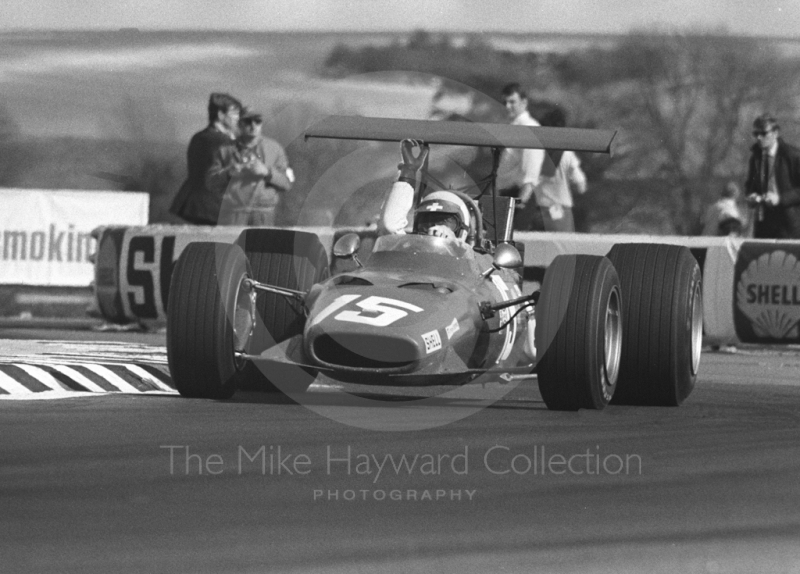 Clay Regazzoni, Ferrari Dino 166, Thruxton, Easter Monday 1969.
