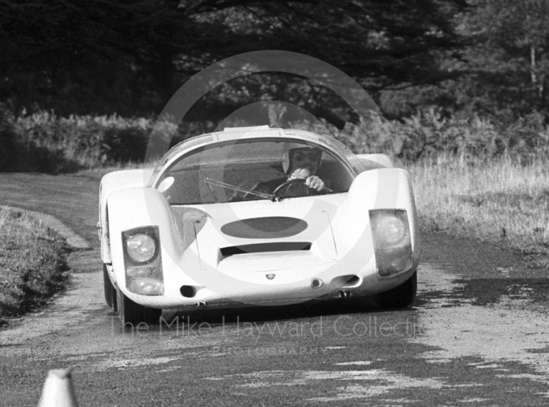 Gerry Tyack, Porsche Carrera, Loton Park Hill Climb, 1967.