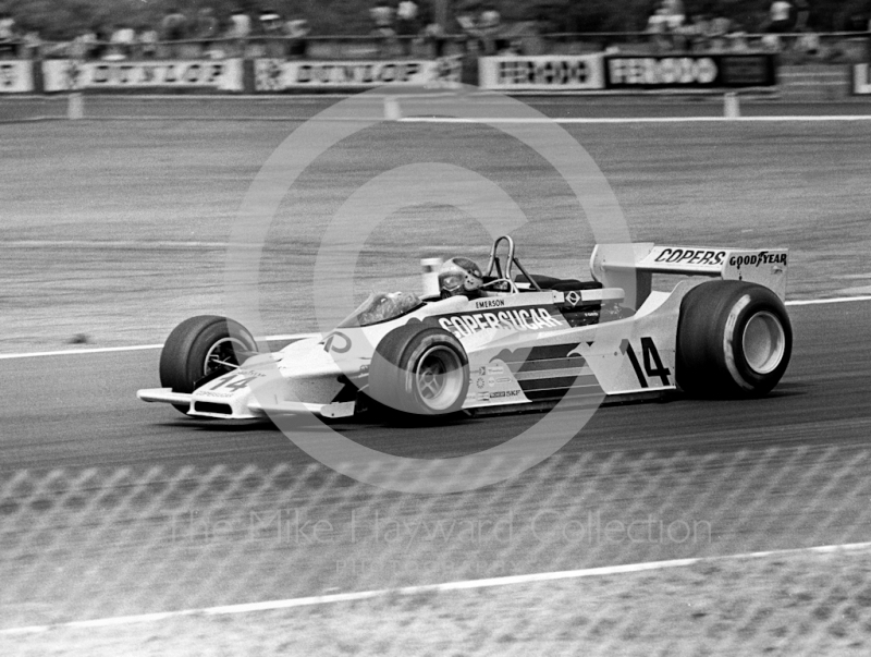 Emerson Fittipaldi, Copersucar F54, Silverstone, British Grand Prix 1979.
