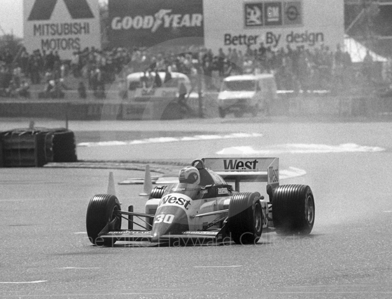 Jonathan Palmer, Zakspeed 841, Silverstone, 1985 British Grand Prix.
