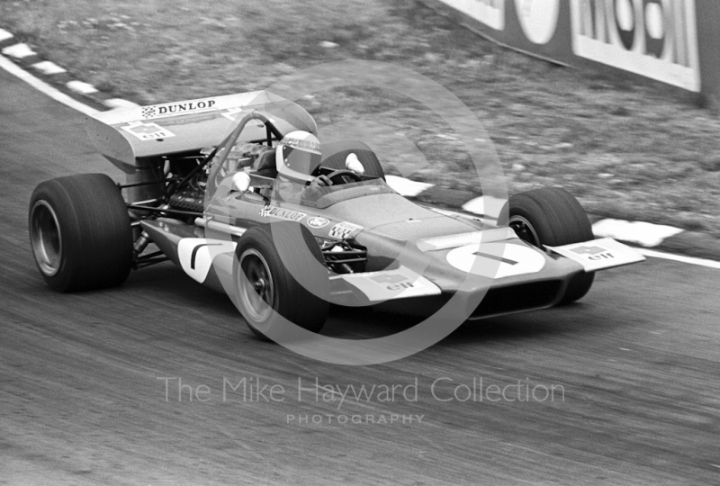 Jackie Stewart, Tyrrell March 701 V8, British Grand Prix, Brands Hatch, 1970
