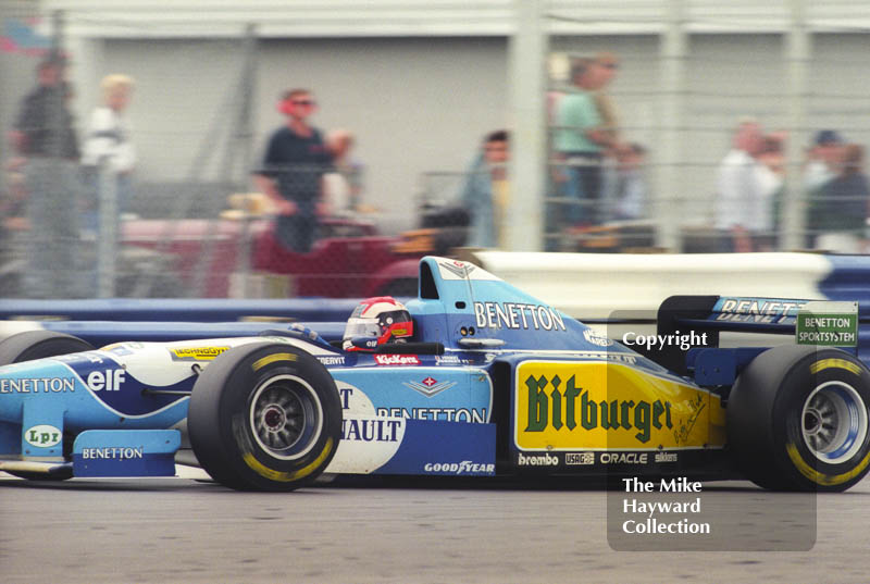 Johnny Herbert, Benetton B195, Silverstone, British Grand Prix 1995.
