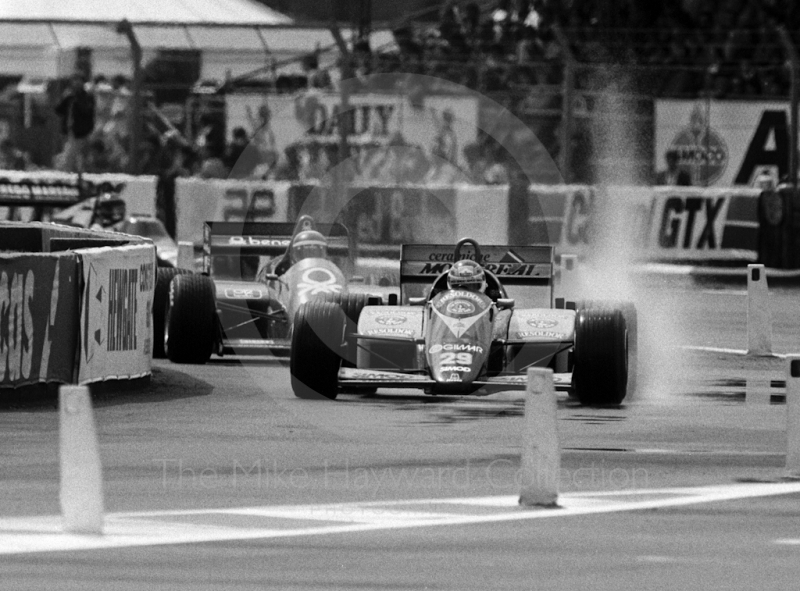 Pierluigi Martini, Minardi M185, qualifying, British Grand Prix, Silverstone, 1985
