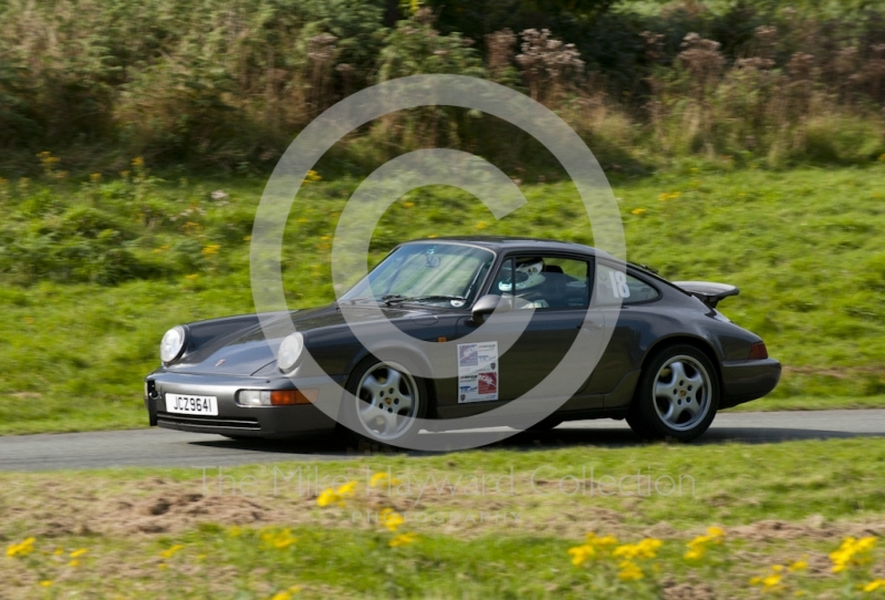 Peter Herbert, Porsche 911, Hagley and District Light Car Club meeting, Loton Park Hill Climb, September 2013.