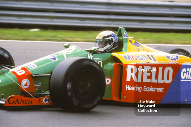 Alesandro Nannini, Benetton B189, Cosworth V8, British Grand Prix, Silverstone, 1989.
