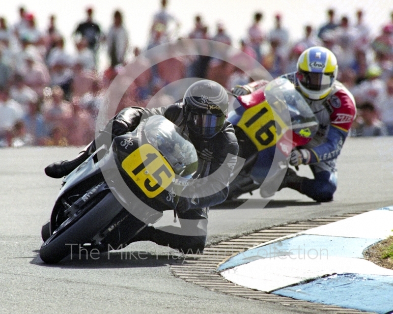 Ron Haslam, JPS Norton, Donington Park, British Grand Prix 1991.