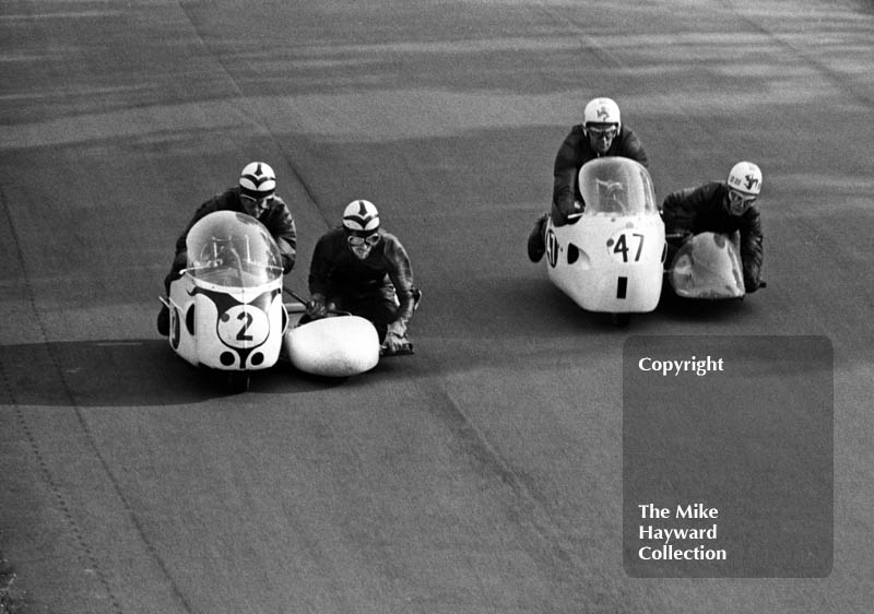 Sidecars, Clay Hill, Oulton Park, 1966
