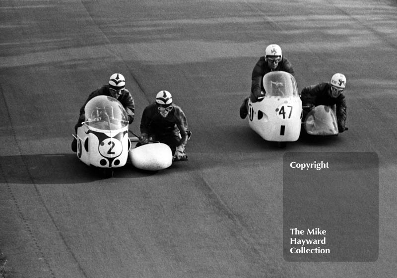 Sidecars, Clay Hill, Oulton Park, 1966
