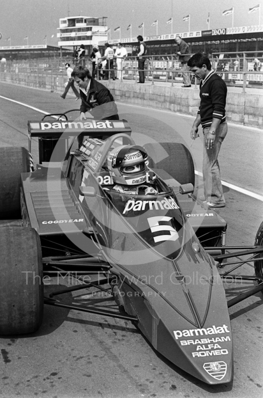 Niki Lauda, Parmalat Brabham Alfa BT48, Silverstone, British Grand Prix 1979.
