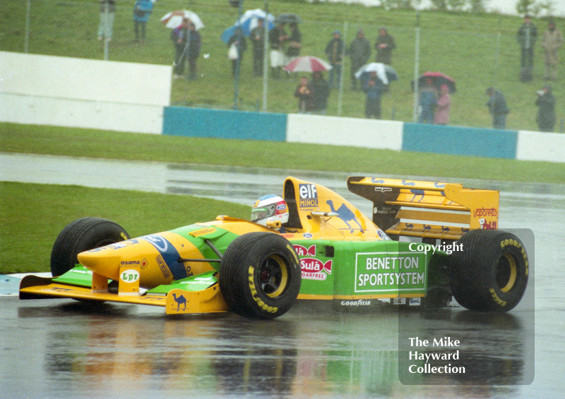 Michael Schumacher, Benetton B193A, European Grand Prix, Donington, 1993
