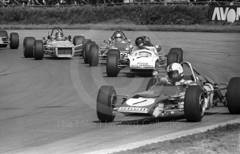 Dave Walker, Lotus 69,&nbsp;James Hunt, March 713S, Silverstone, International Trophy meeting 1971.
