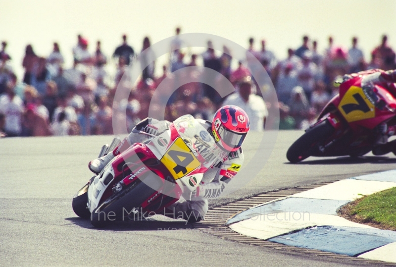 Niall Mackenzie, Yamaha Sonauto Mobil 1, Donington Park, British Grand Prix 1991.