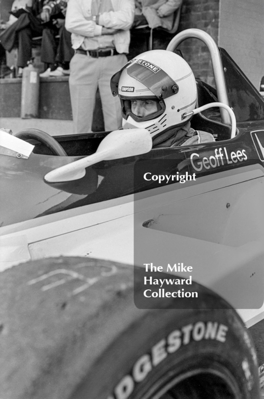 Geoff Lees, Ralt RH6/81, John Howitt F2 Trophy, Donington, 1981.
