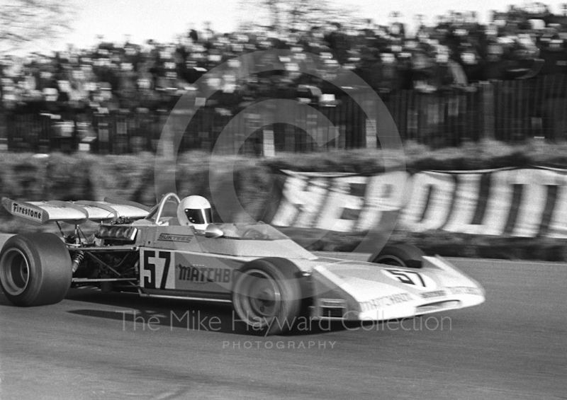 Mike Hailwood, Matchbox Surtees TS10-01, Mallory Park, Formula 2, 1972.
