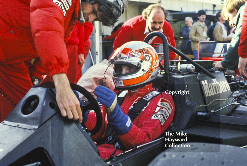 John Watson, McLaren MP4,Brands Hatch, 1985 European Grand Prix.
