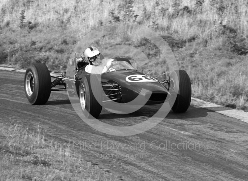 J Johnstone, Brabham BT15, Loton Park Hill Climb, September 1968.