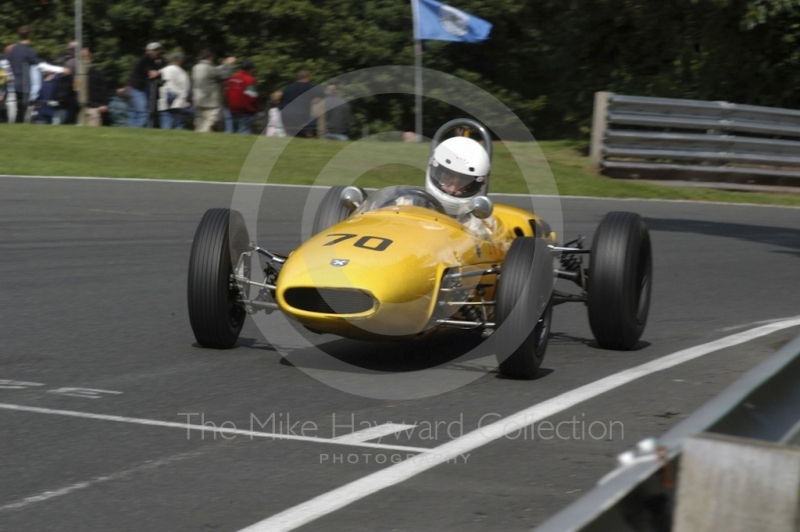 Bob Birrell, 1963 Brabham BT6, Millers Oils/AMOC Historic Formula Junior Race, Oulton Park Gold Cup meeting 2004.