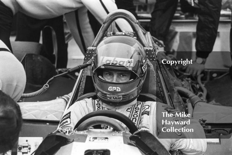 Pit stop for Gilles Villeneuve, Ferrari 126C, Silverstone, British Grand Prix 1981.
