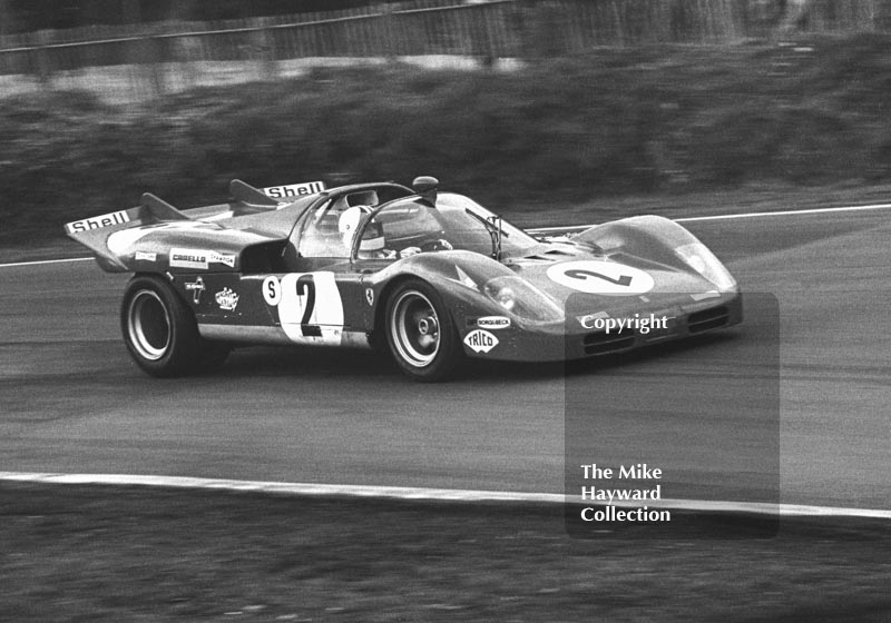 Chris Amon/Arturo Merzario, Ferrari 512S, Brands Hatch BOAC 1000k 1970.
