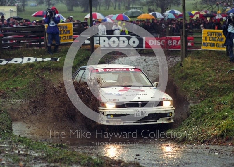 Kenneth Eriksson/Staffan Parmander, Mitsubishi Galant VR-4 (H14 MRE), 1992 RAC Rally, Weston Park
