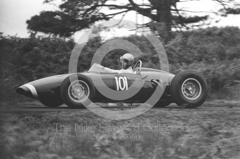 Tony Griffiths, BRM, Loton Park hill climb, 1964. 