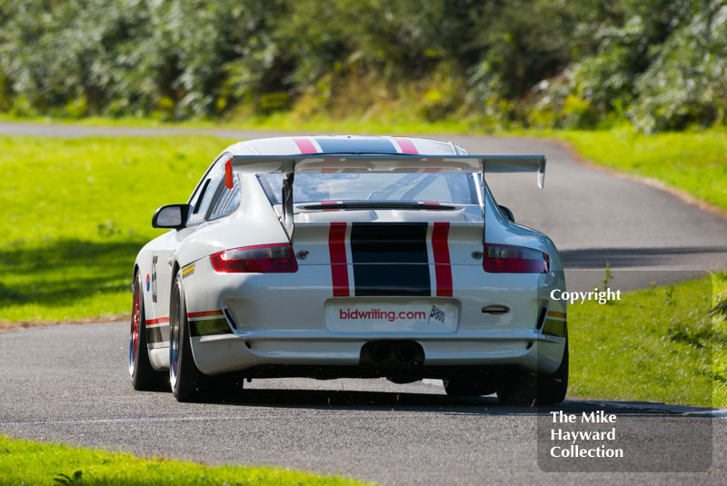 Peter Turnbull, Porsche 911 GT3, Loton Park hill climb, 25th September 2016.
