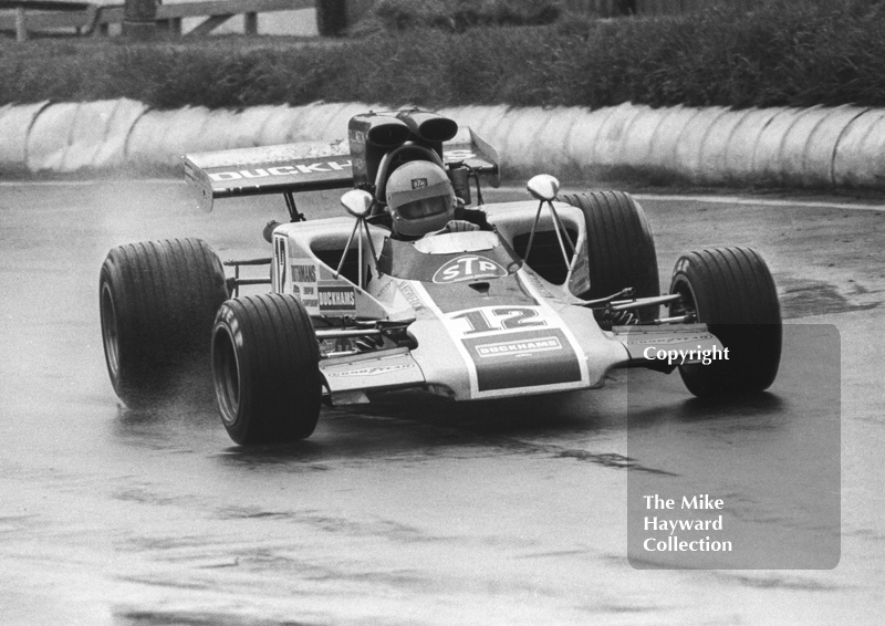 Alan Rollinson, Alan McKechnie Duckhams Lola T300, Mallory Park, European Championship 1972.
