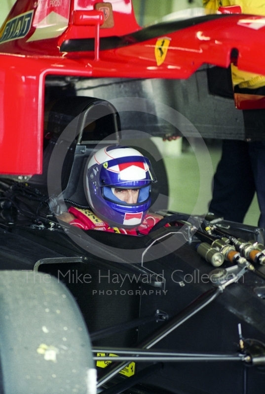 Alain Prost, Ferrari 643, Silverstone, British Grand Prix 1991.
