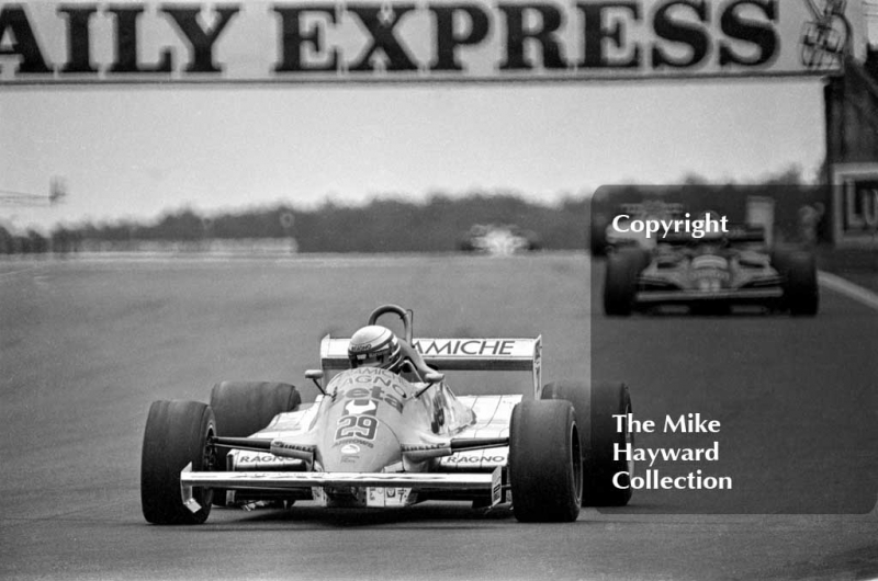 Riccardo Patrese, Arrows A3, Silverstone, 1981 British Grand Prix.
