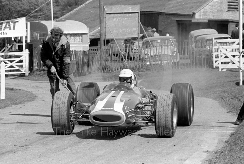 Leaving the start line at the Wills Trophy meeting, Prescott Hill Climb, May 1968.