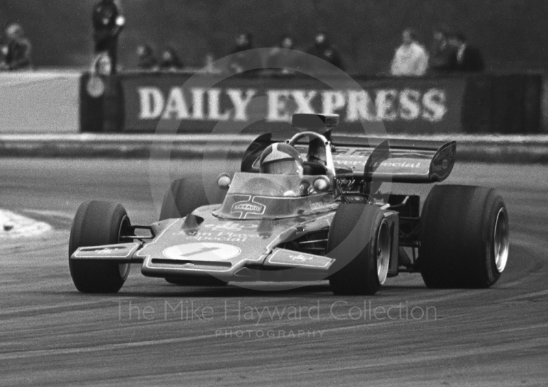 Emerson Fittipaldi, John Player Special Lotus 72, Silverstone, International Trophy 1972.
