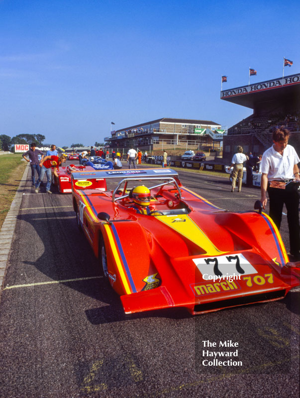 Ted Williams, Redland Motor House Can-Am March 707 Chevrolet Atlantic Computer Historic GT Championship, Donington, August, 1983
