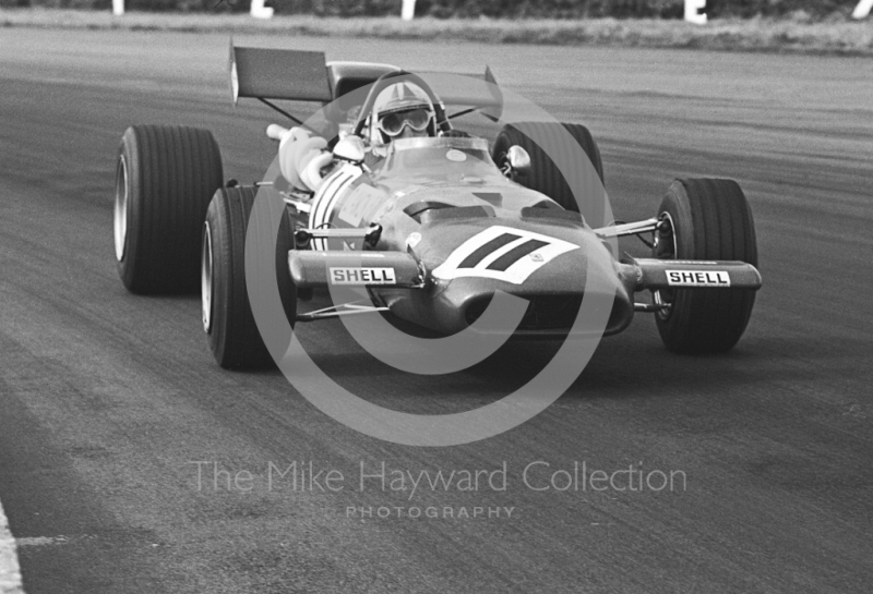 Chris Amon, Ferrari 312, Silverstone, 1969 British Grand Prix.
