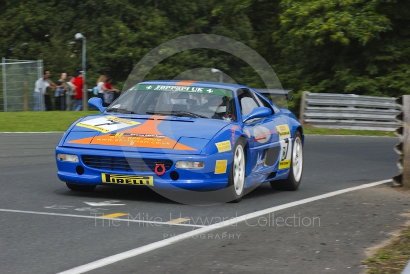 Robin Ward driving a Ferrari F355, Oulton Park, during the Pirelli Ferrari Maranello Challenge, August 2001.
