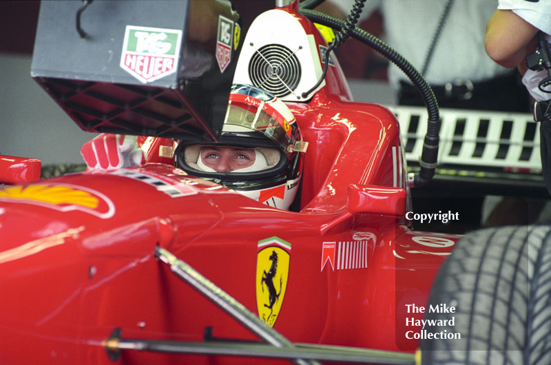 Michael Schumacher, Ferrari F310, Silverstone, British Grand Prix 1996.
