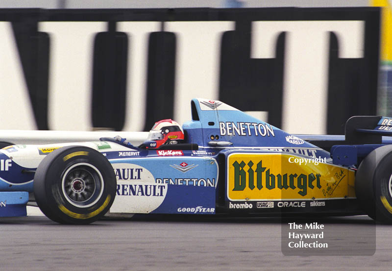Johnny Herbert, Benetton B195, Silverstone, British Grand Prix 1995.
