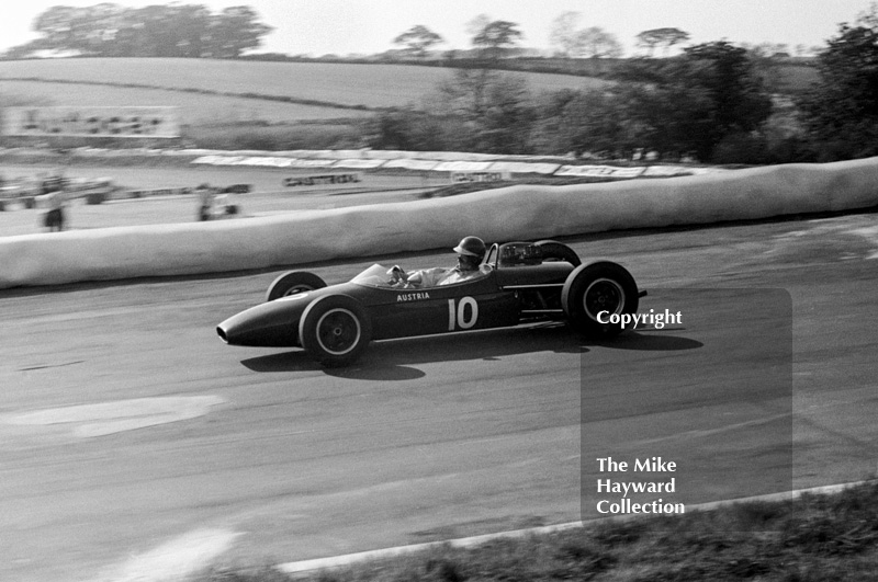 Jochen Rindt, Ford Motor Company Austria Brabham BT10, Mallory Park, May&nbsp;1964.
