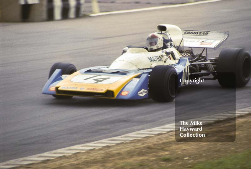 Chris Amon, Matra MS120B, Silverstone, International Trophy 1971.
