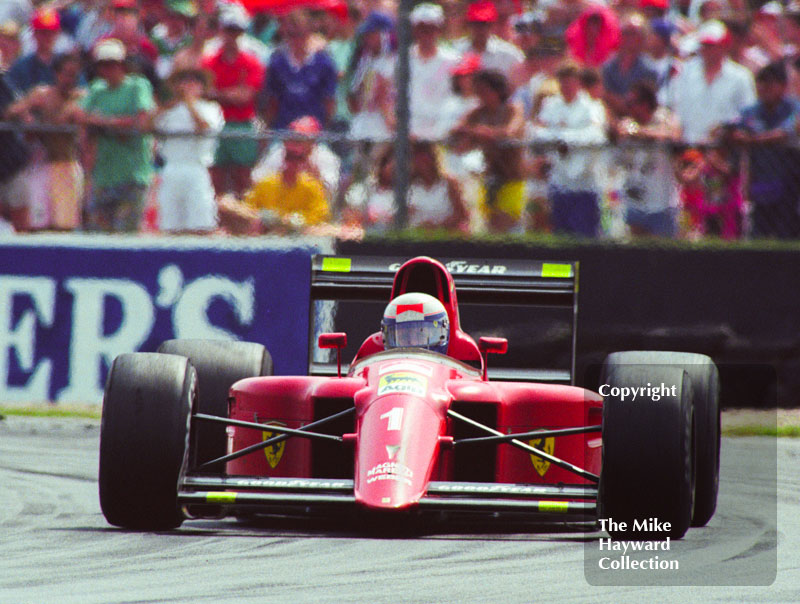 Alain Prost, Ferrari 641, Silverstone, British Grand Prix 1990.
