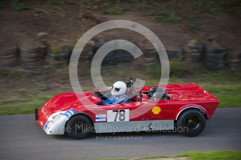 Graham Lockes, Lola T492, Hagley and District Light Car Club meeting, Loton Park Hill Climb, September 2013. 