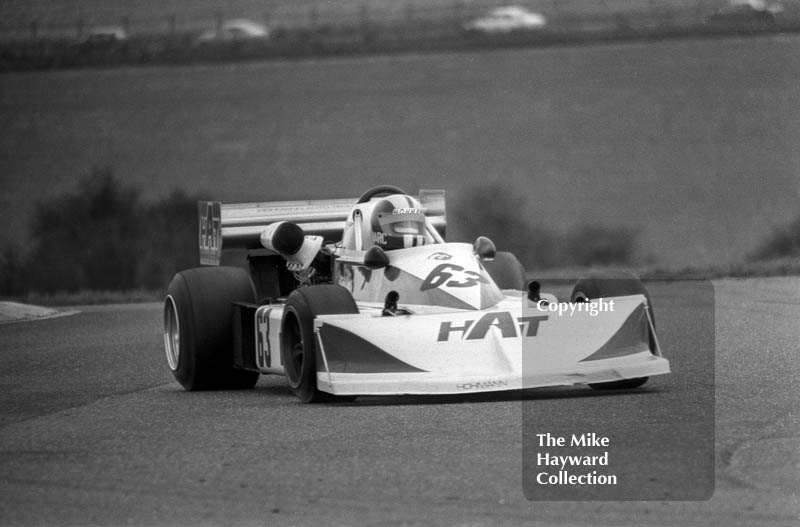 Marc Surer, Hohmann Auto Technik March 762 BMW, F2 International, Thruxton, 1977.
