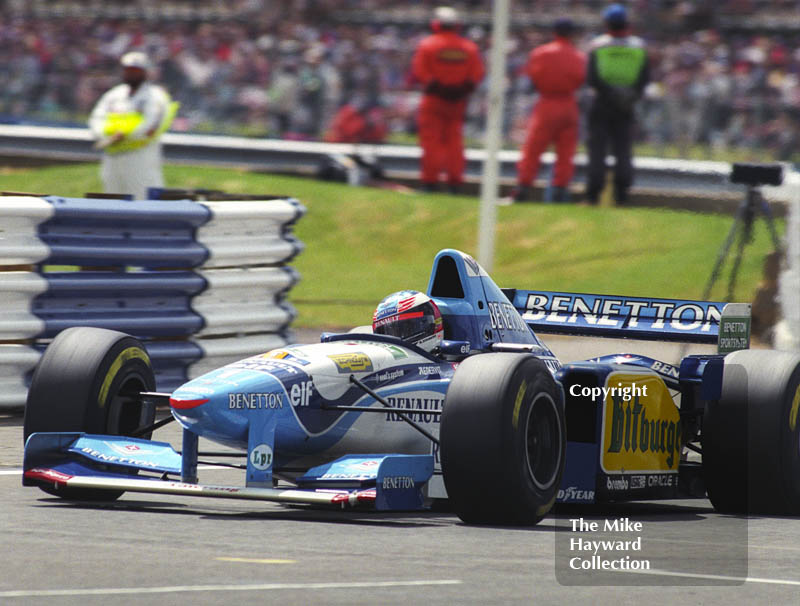 Michael Schumacher, Benetton B195, Benetton B195, Silverstone, British Grand Prix 1995.
