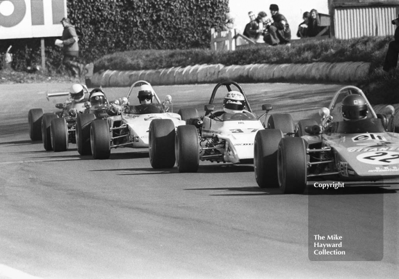 Pierre-Francois Rousselot, GRS GRD 372, and Damien&nbsp;Magee, Palliser Racing Palliser WDF3, Mallory Park, Forward Trust 1972.
