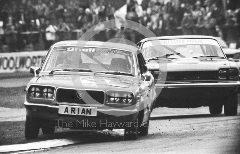 Bill Sydenham, Mazda RX3, Britax Production Saloon Car Race, European F2 Championship meeting, Silverstone 1975.
