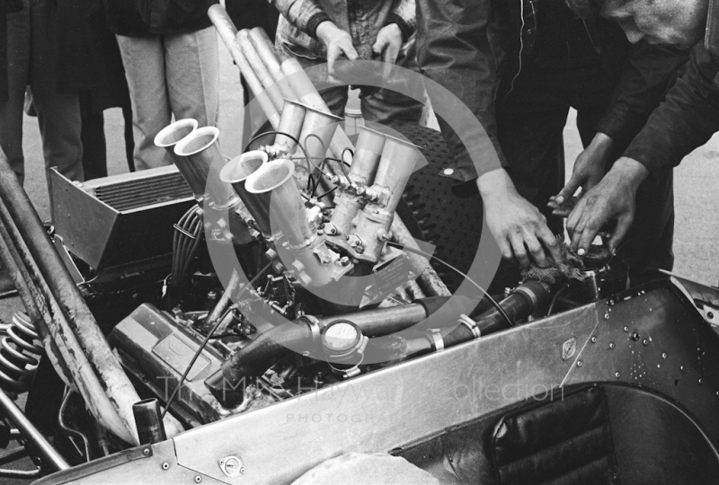 David Prophet's McLaren Chevrolet M1, Silverstone International Trophy sports car race, 1966
